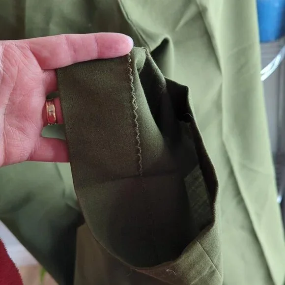 Mid Century Green Dress  Pants - Picture 7 of 9